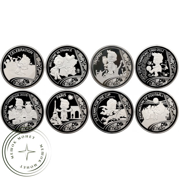 Франция набор памятных медалей УЕФА Евро 2016 — 937045810