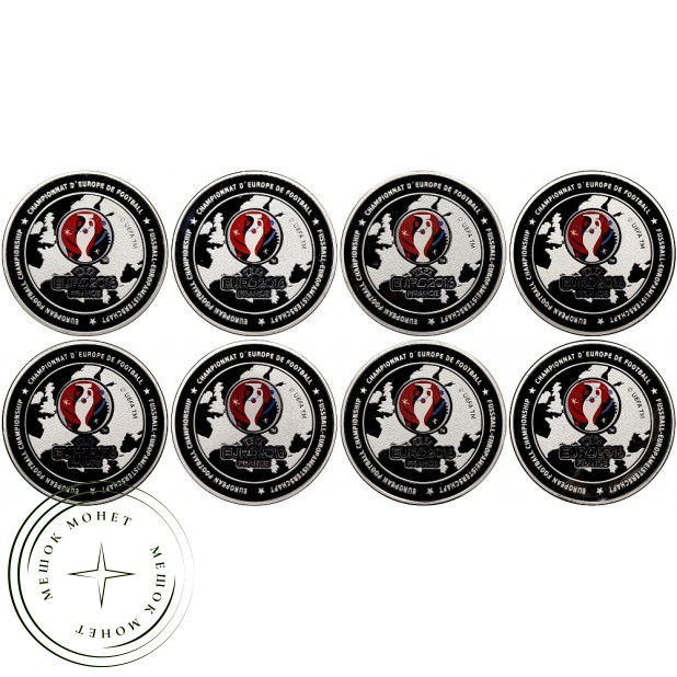 Франция набор памятных медалей УЕФА Евро 2016 — 937045810