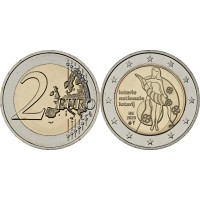 Монета Бельгия 2 евро 2025 Национальная лотерея (Буклет)