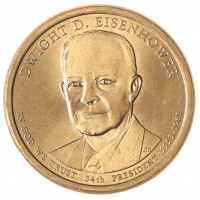 Монета США 1 доллар 2015 Президент Дуайт Эйзенхауэр