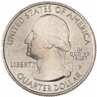 Монета США 25 центов 2020 Солт Ривер Бэй