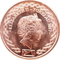 Монета Токелау 1 цент 2017