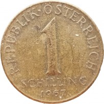 Монета Австрия 1 шиллинг 1967