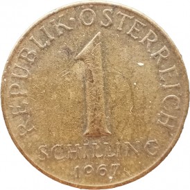 Монета Австрия 1 шиллинг 1967