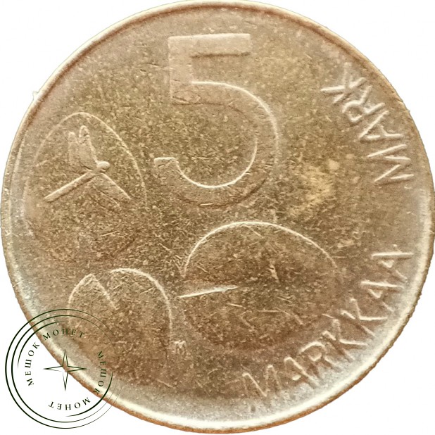 Финляндия 5 марок 1994