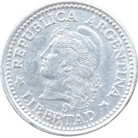 Монета Аргентина 5 сентаво 1972