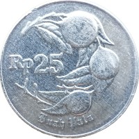 Монета Индонезия 25 рупий 1996