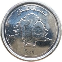 Монета Ливан 25 ливр 2002