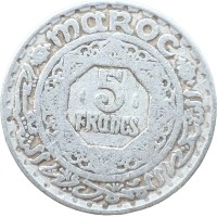 Монета Марокко 5 франков 1951