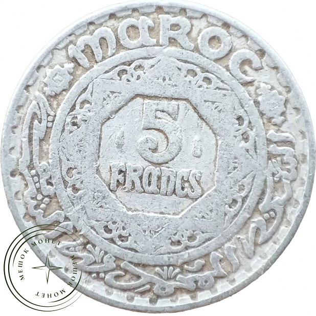 Марокко 5 франков 1951