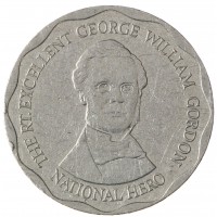 Монета Ямайка 10 долларов 2008