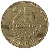 Коста-Рика 25 колон 2014