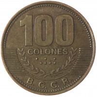 Монета Коста-Рика 100 колон 2007