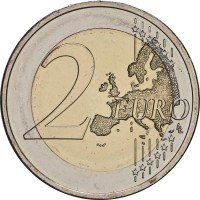 Монета Италия 2 евро 2023 ВВС