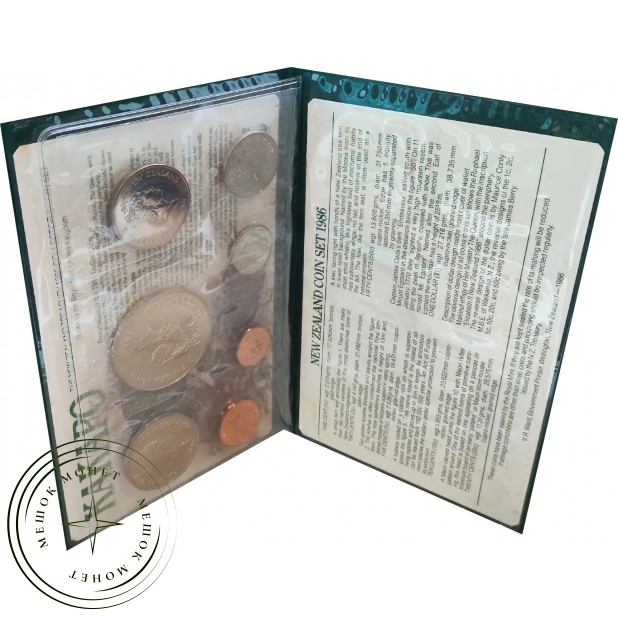 Новая Зеландия 1986 набор монет — 937046747
