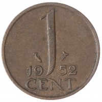 Нидерланды 1 цент 1952