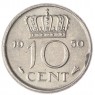 Нидерланды 10 центов 1950