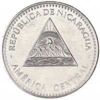 Монета Никарагуа 5 кордоба 2014