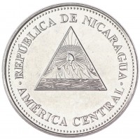 Монета Никарагуа 50 сентаво 2014