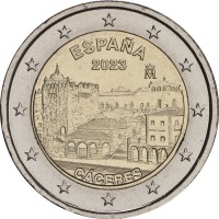 Испания 2 евро 2023 Касерес