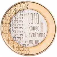 Словения 3 евро 2018 100 лет окончанию Первой мировой войны