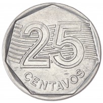 Монета Бразилия 25 сентаво 1994