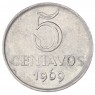 Бразилия 5 сентаво 1969 - 47587033