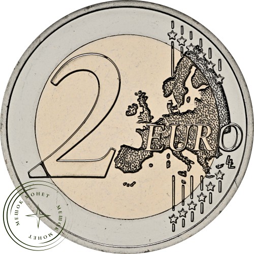 Франция 2 евро 2025 Лувр — 937044372