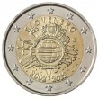 Словакия 2 евро 2012 10 лет наличному обращению евро