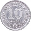 Малайя и Борнео 10 центов 1961