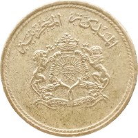 Монета Марокко 5 сантим 1974