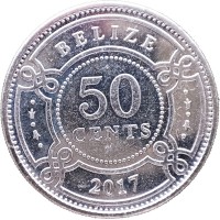 Монета Белиз 50 центов 2017