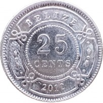 Монета Белиз 25 центов 2012