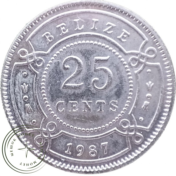 Белиз 25 центов 1987 — 937046339