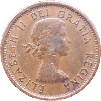 Монета Канада 1 цент 1961