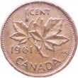 Канада 1 цент 1961