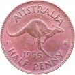 Австралия 1/2 пенни 1955