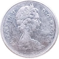 Монета Канада 10 центов 1969