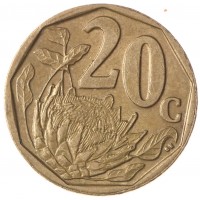 ЮАР 20 центов 2004