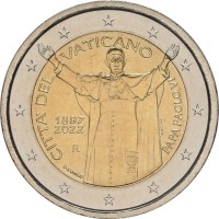 Ватикан 2 евро 2022 Павел VI