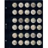 Универсальный лист для монет диаметром 25,5 мм (синий) в Альбом КоллекционерЪ