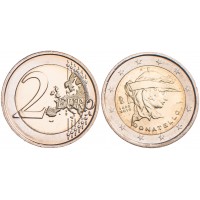Монета Италия 2 евро 2016 Донателло