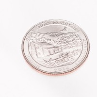 Монета США 25 центов 2014 Национальный парк Грейт-Смоки-Маунтинс
