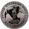 США 1/2 доллара 1995 XXVI летние Олимпийские Игры в Атланте 1996 - Бейсбол