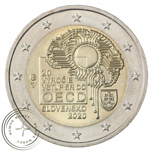 Словакия 2 евро 2020 20 летию вступления в ОЭСР — 93702533