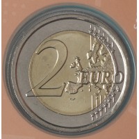Монета Сан-Марино 2 евро 2017 750 лет со дня рождения итальянского художника и архитектора Джотто ди Бондоне (буклет)
