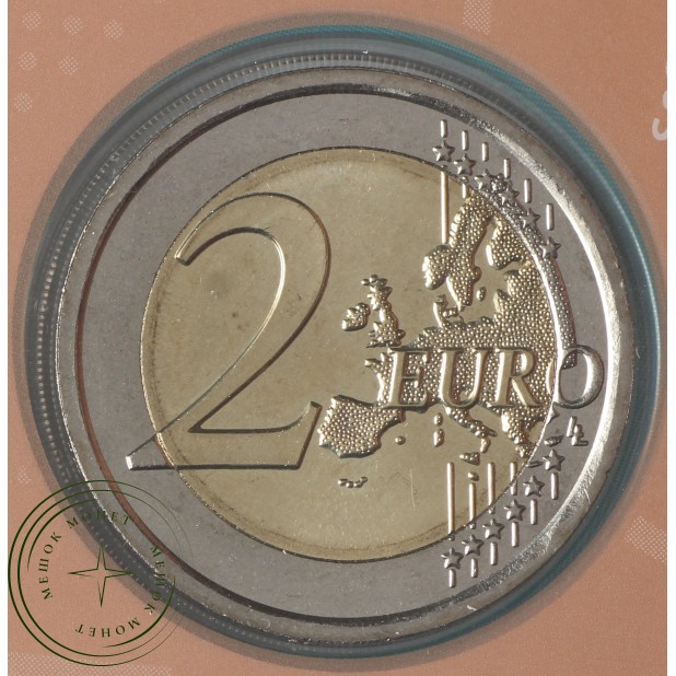Сан-Марино 2 евро 2017 750 лет со дня рождения итальянского художника и архитектора Джотто ди Бондоне (буклет)