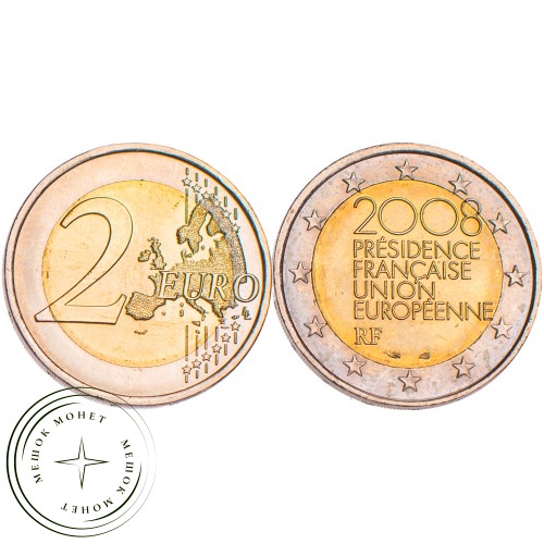 Франция 2 евро 2008 Председательство в ЕС