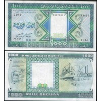 Банкнота Мавритания 1000 угий 1989