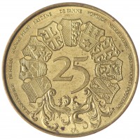 Жетон Бельгия Западная Фландрия 25